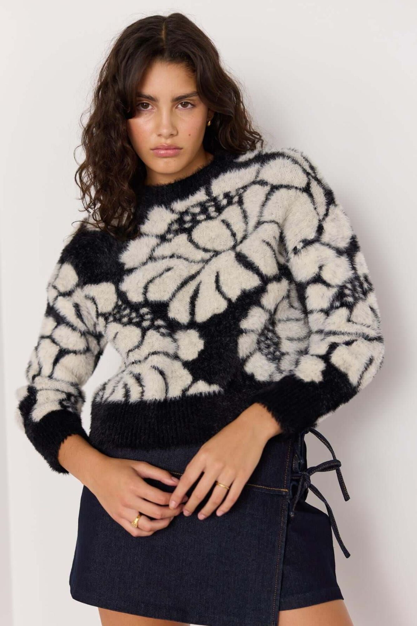 Eden Intarzia Knit Sweater