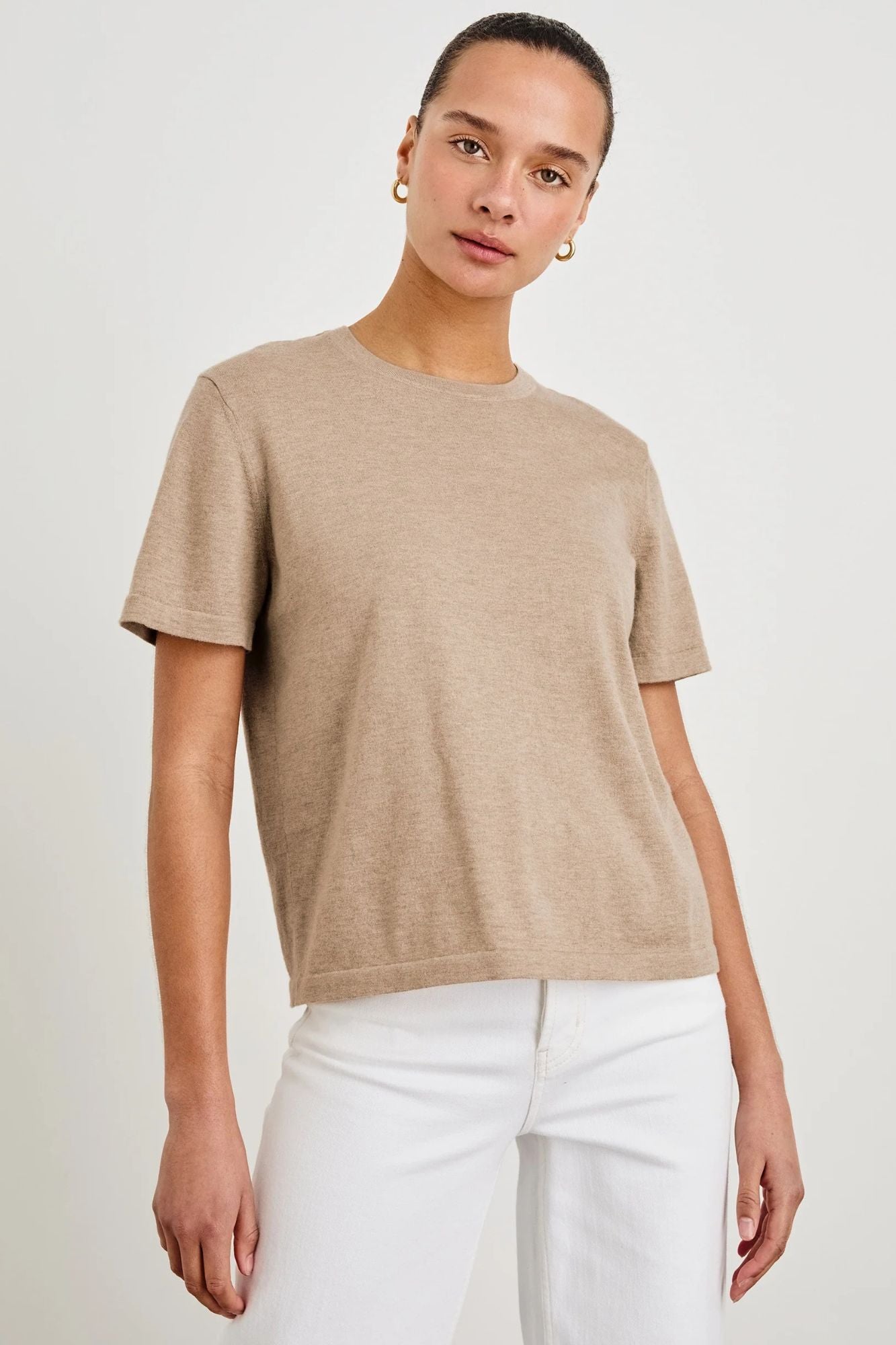Cotton Cashmere Short Sleeve Tee