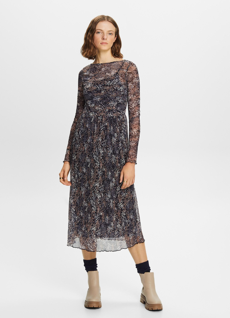 Robe midi en maille