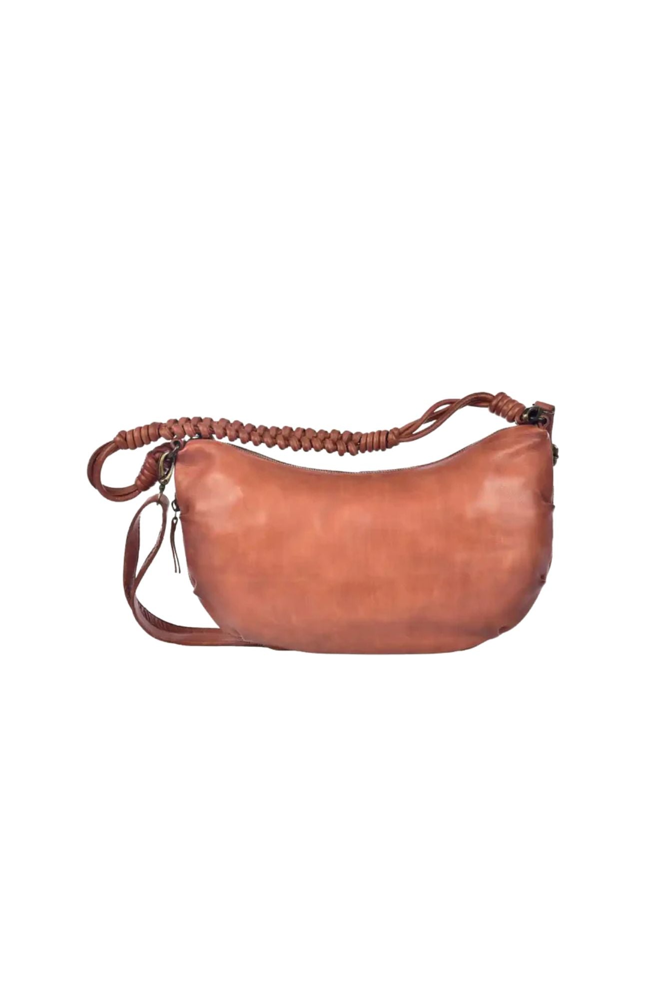 Luce Washed Leather Hobo Bag