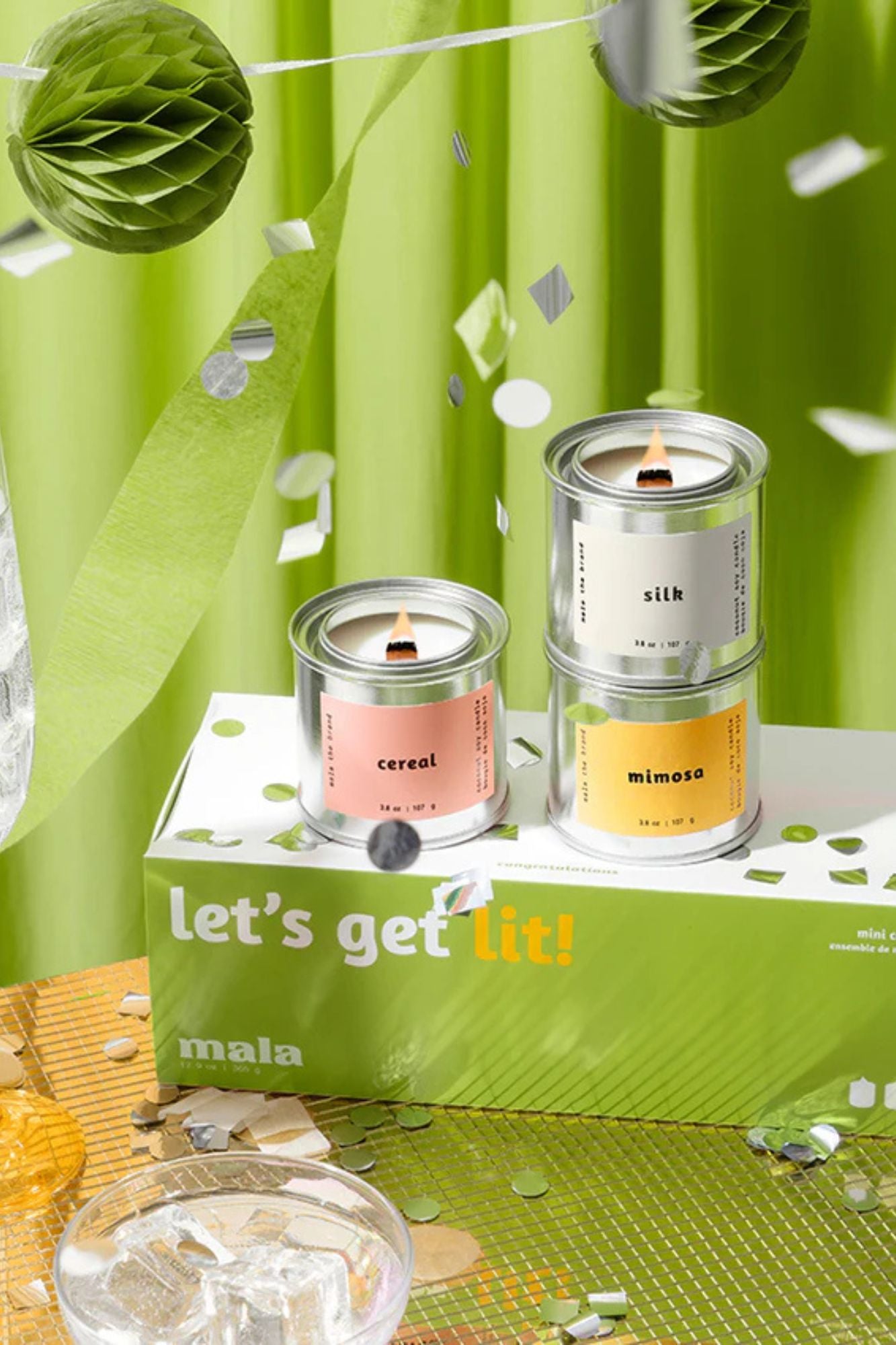 Let's Get Lit Mini Candle Set