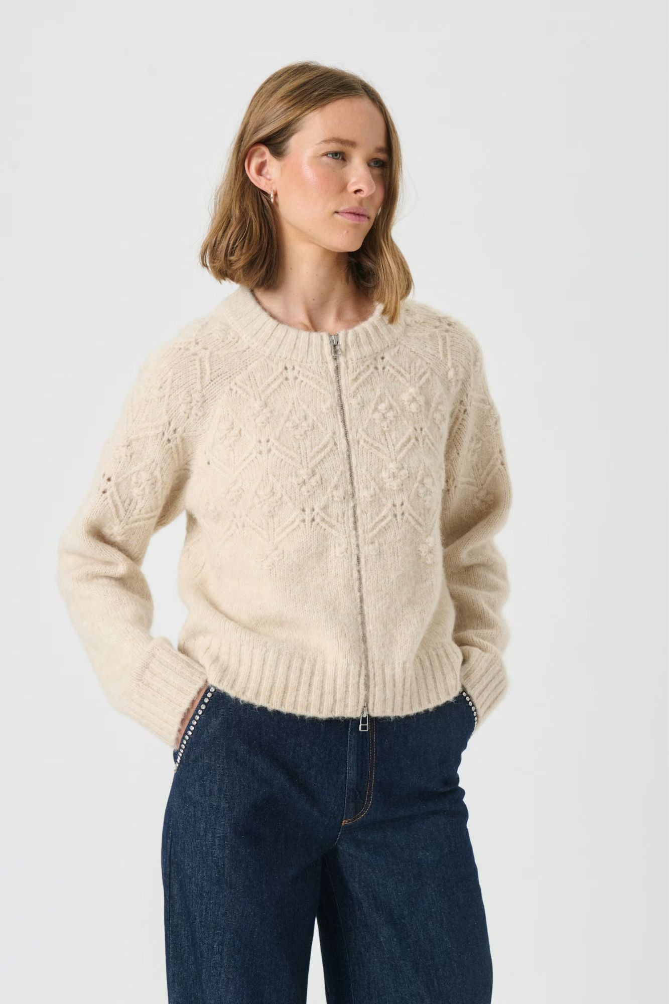 Vernie Zip Cardigan