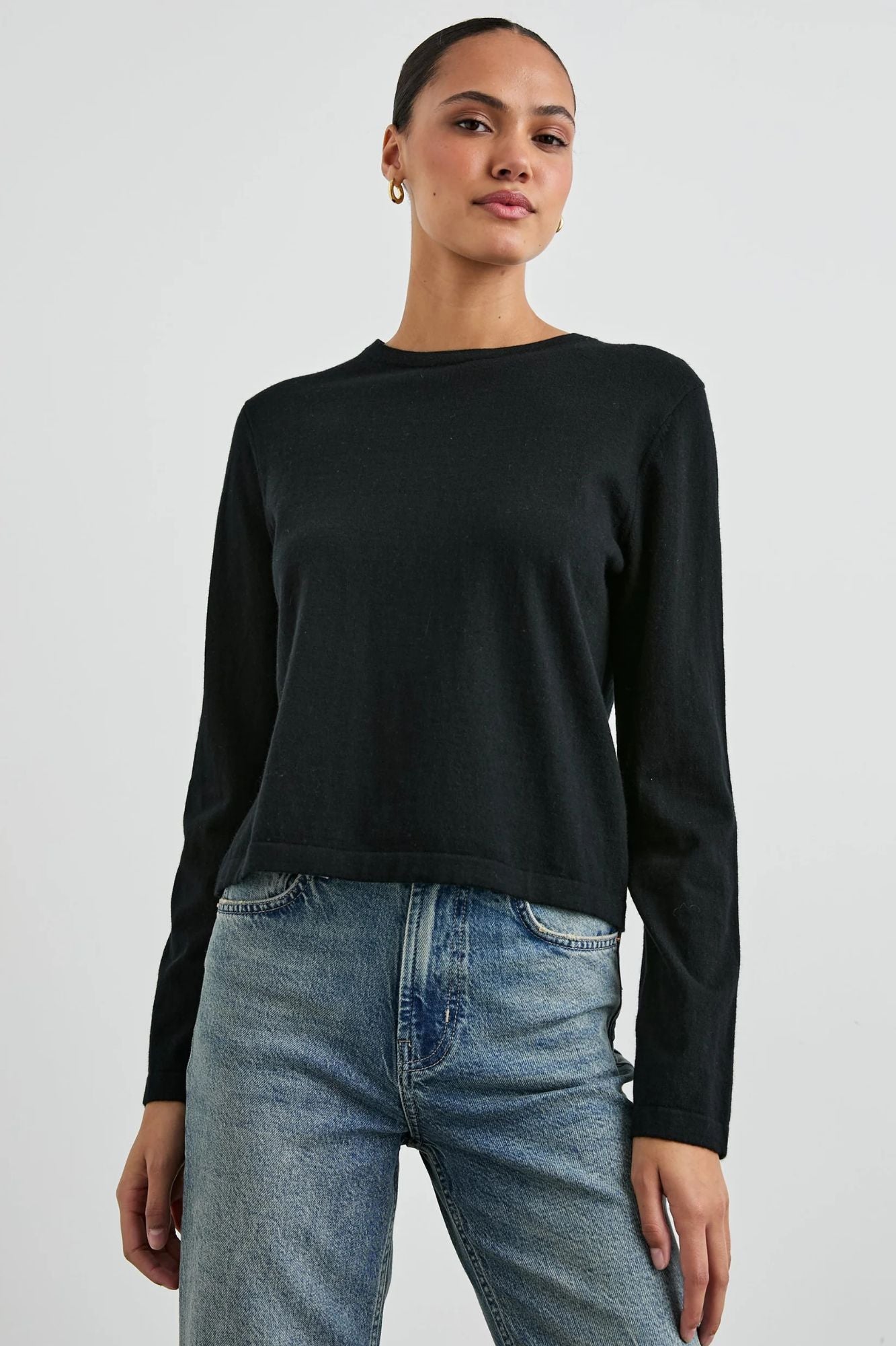 Cotton Cashmere Long Sleeve T-Shirt