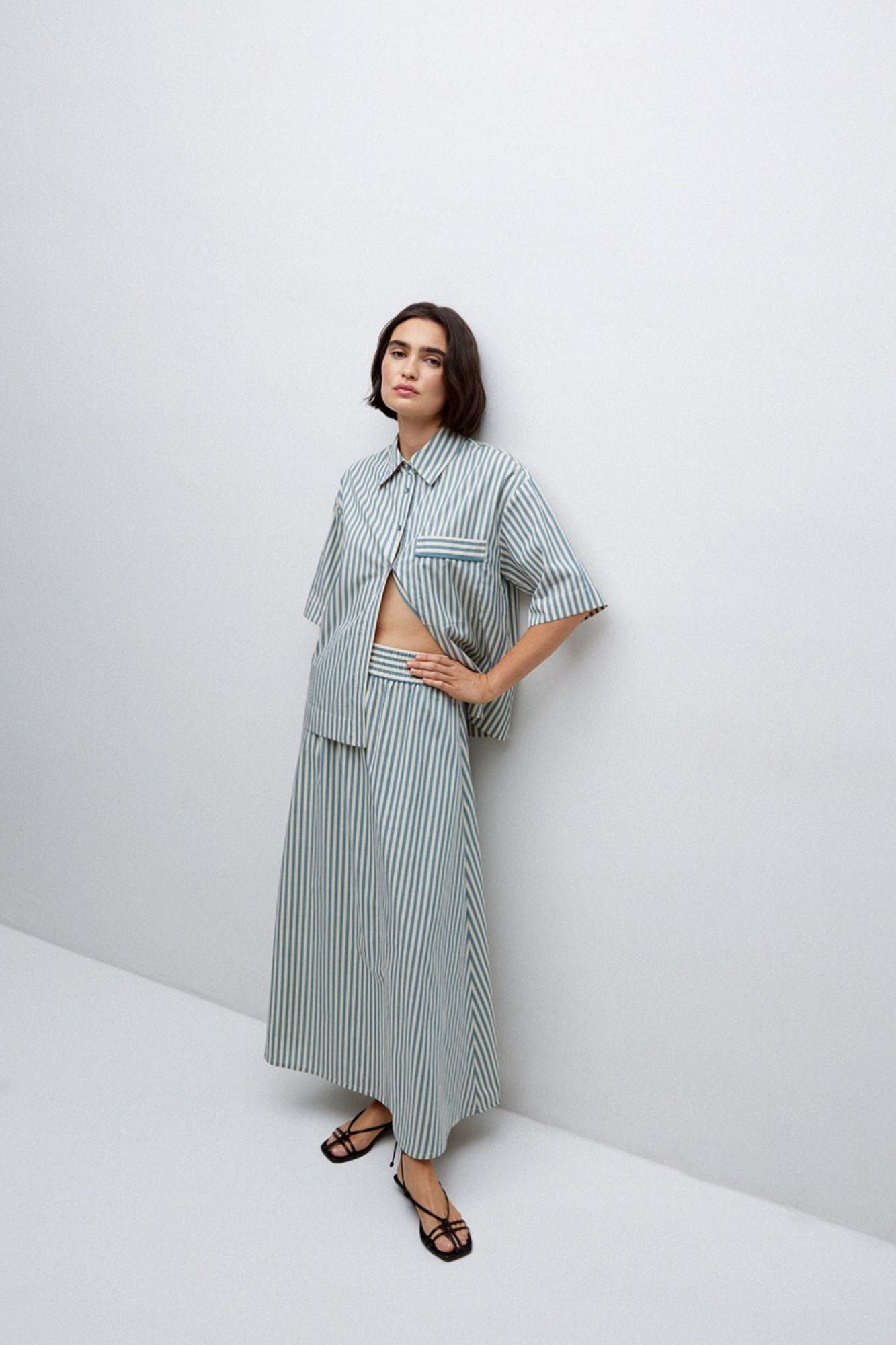 Striped Poplin Shirt