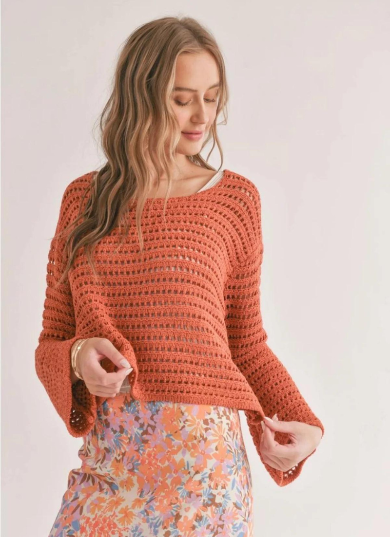 Carlita Open Knit Sweater