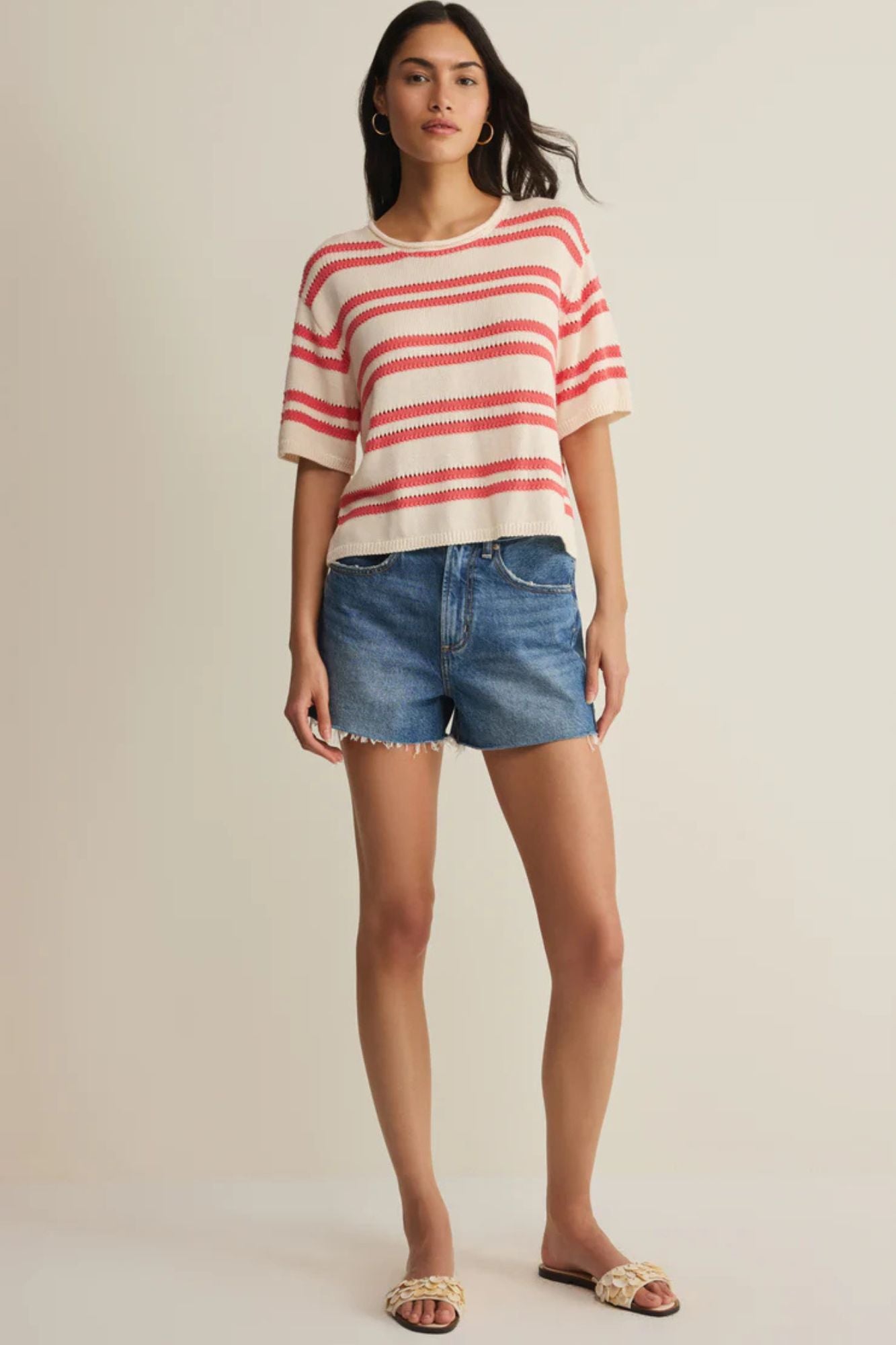 Prado Striped Sweater Top