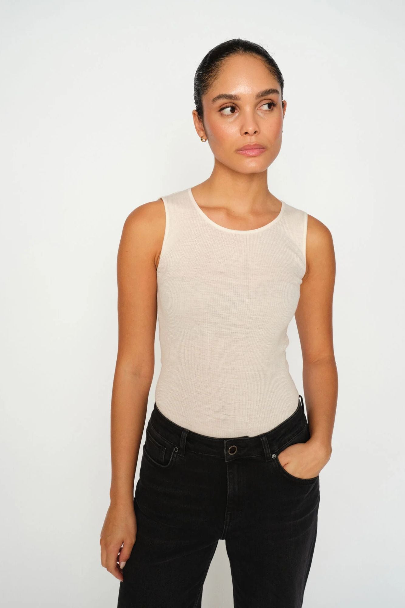 Elaine Seamless Silk Tank Top