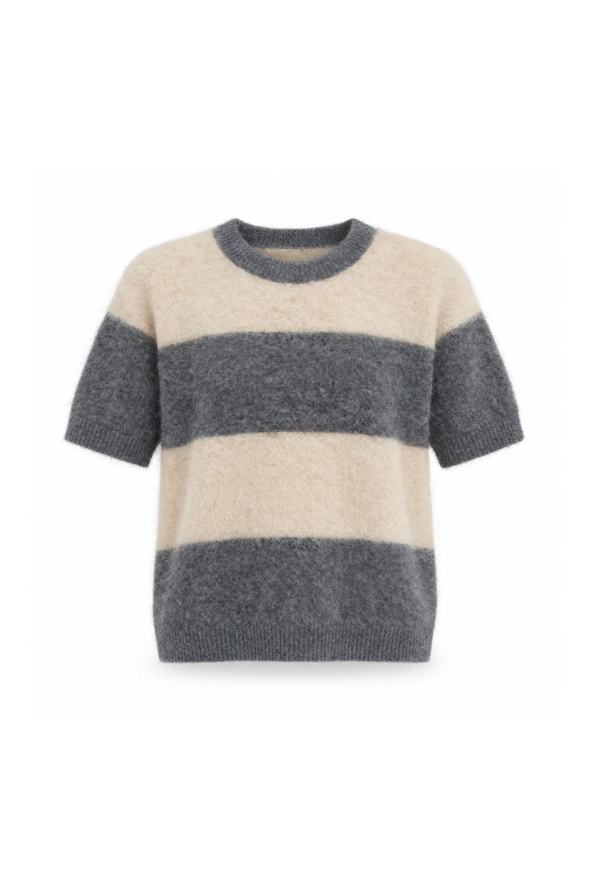 Rugby Striped Cropped Crew