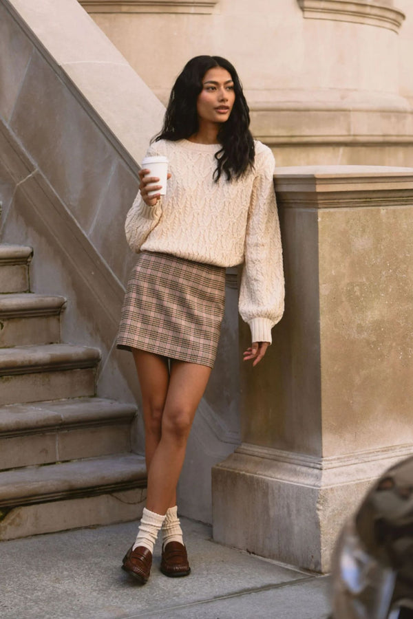 スカート andmary Blair basic skirt check s ANDMARY】Blair basic skirt