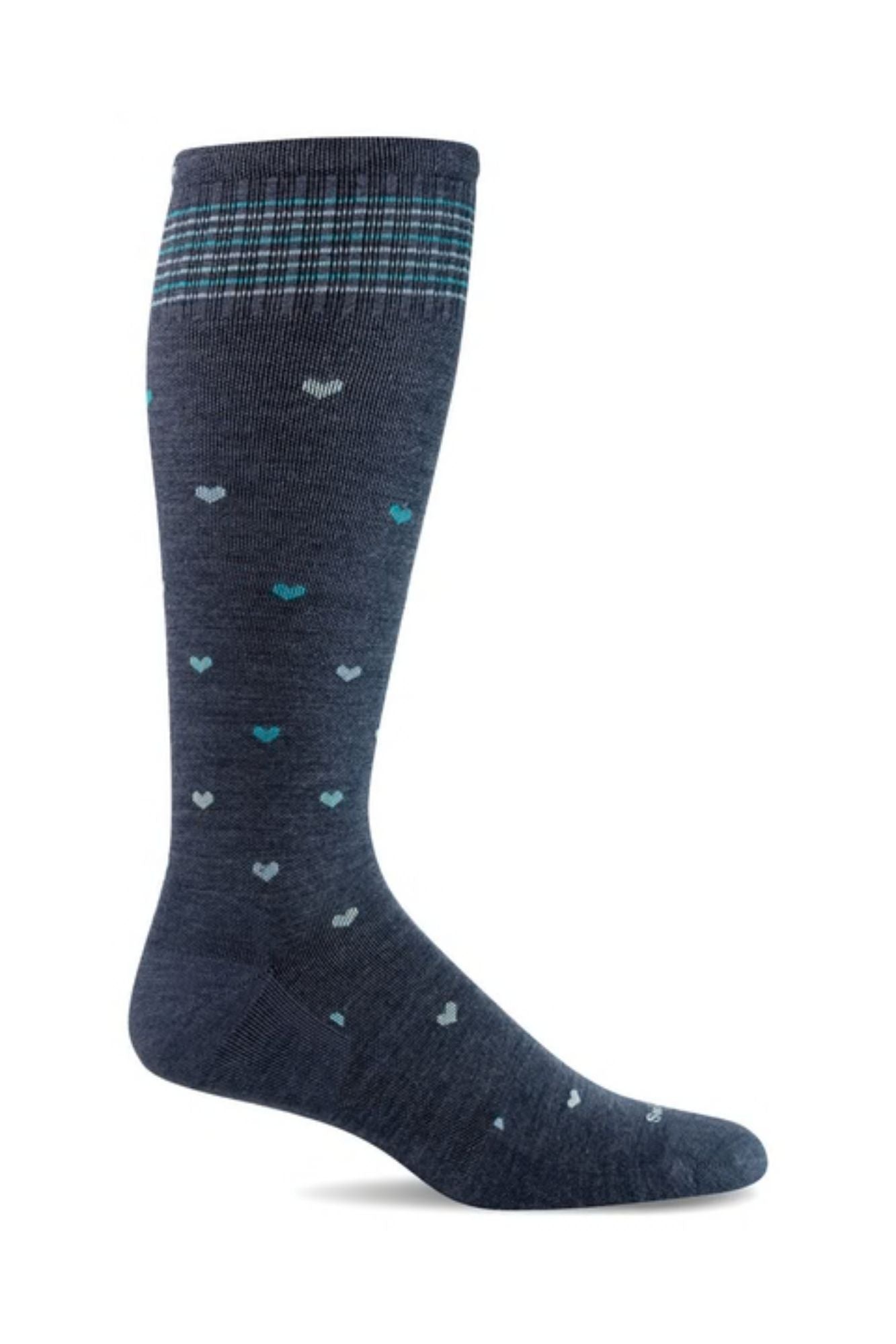 Full Heart | Moderate Compression Wide Calf Socks