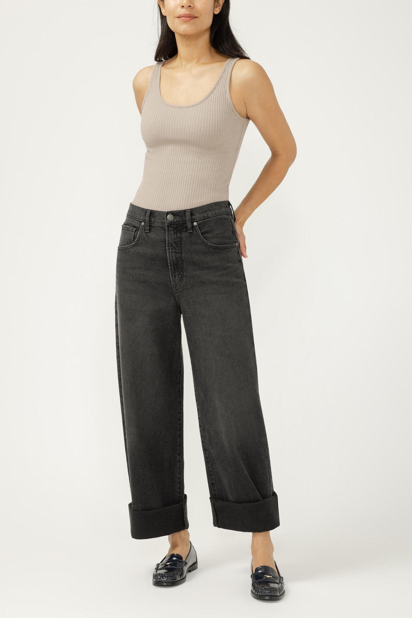 Be Easy High Rise Wide Leg Jeans