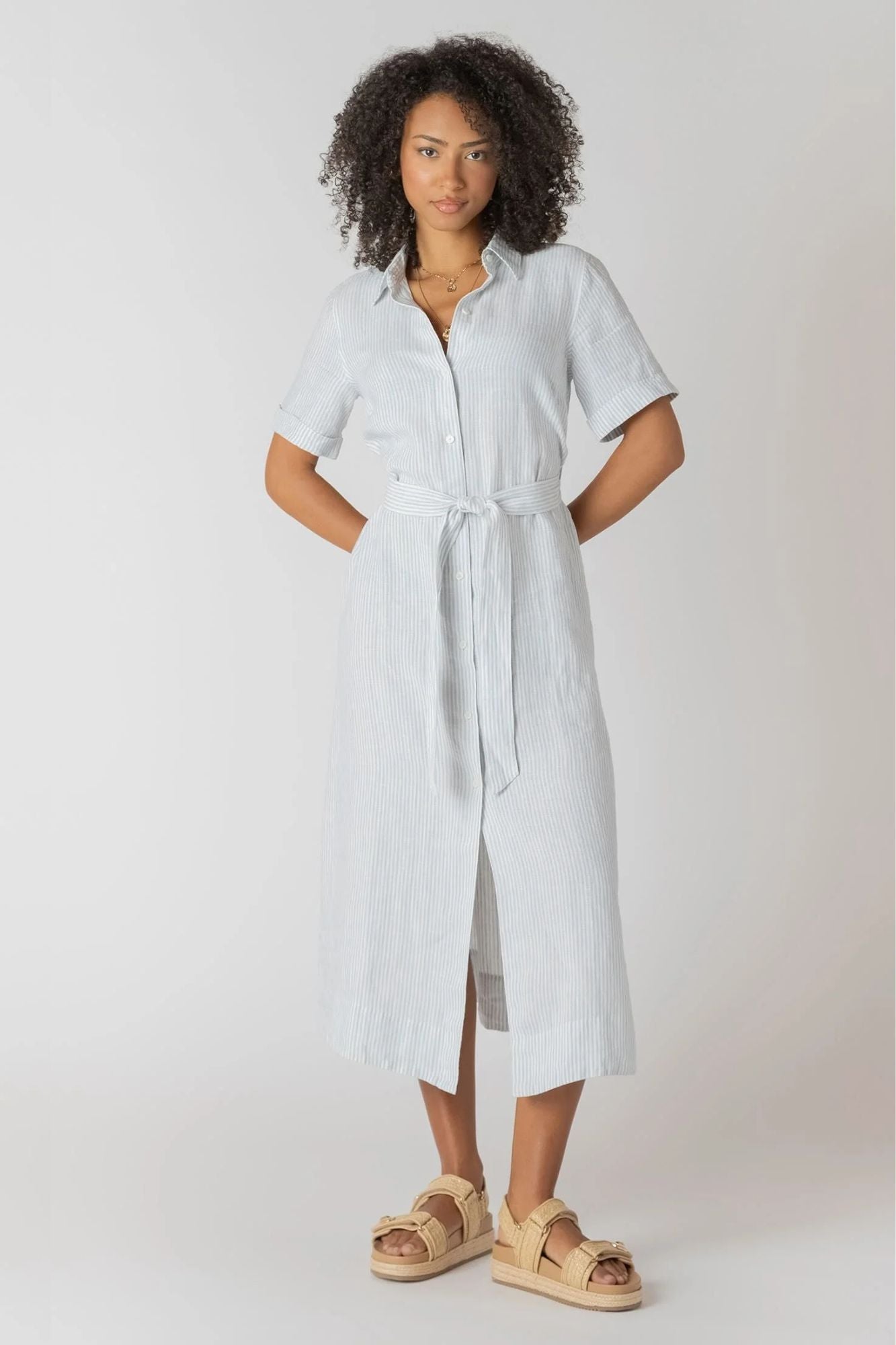 Belted Shirt Dress