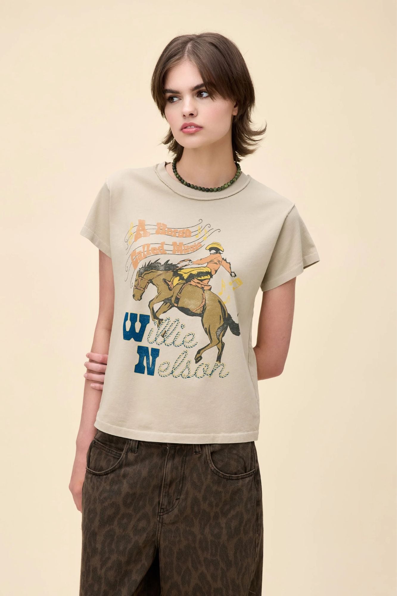 Willie Nelson Horse Called Music Reverse GF Tee