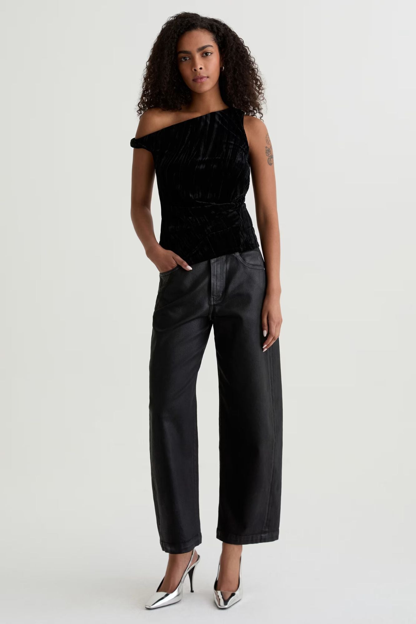 Hattie Crop High-Rise Barrel