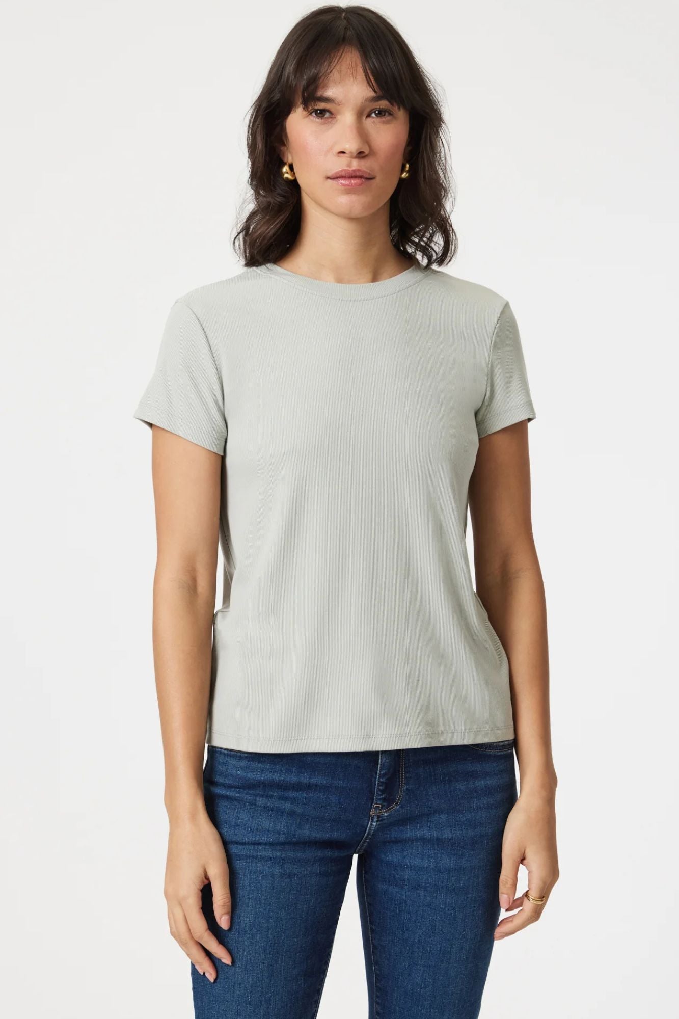 Luxe Touch Tencel Ribbed T-Shirt