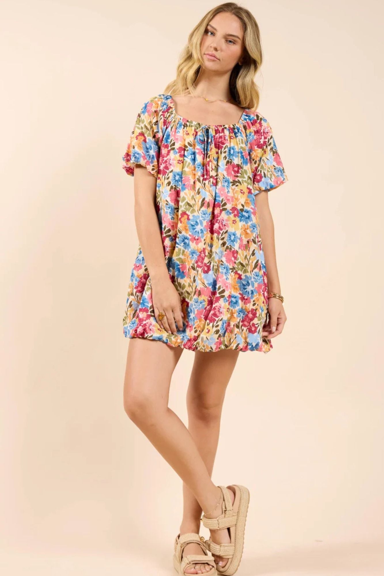 Nature's Palette Babydoll Bubble Dress