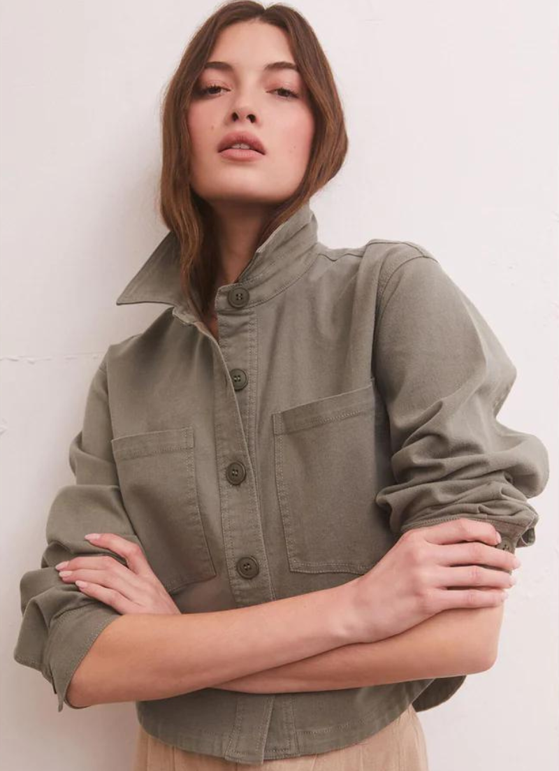 Khaki sales twill jacket