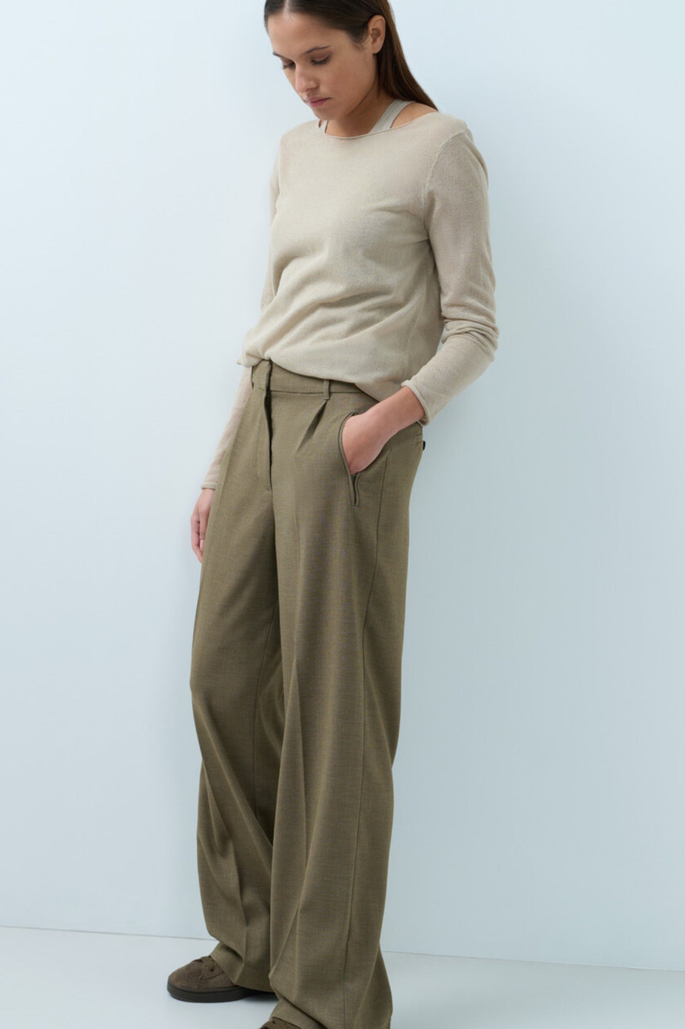 Double Layer Knit Long Sleeve