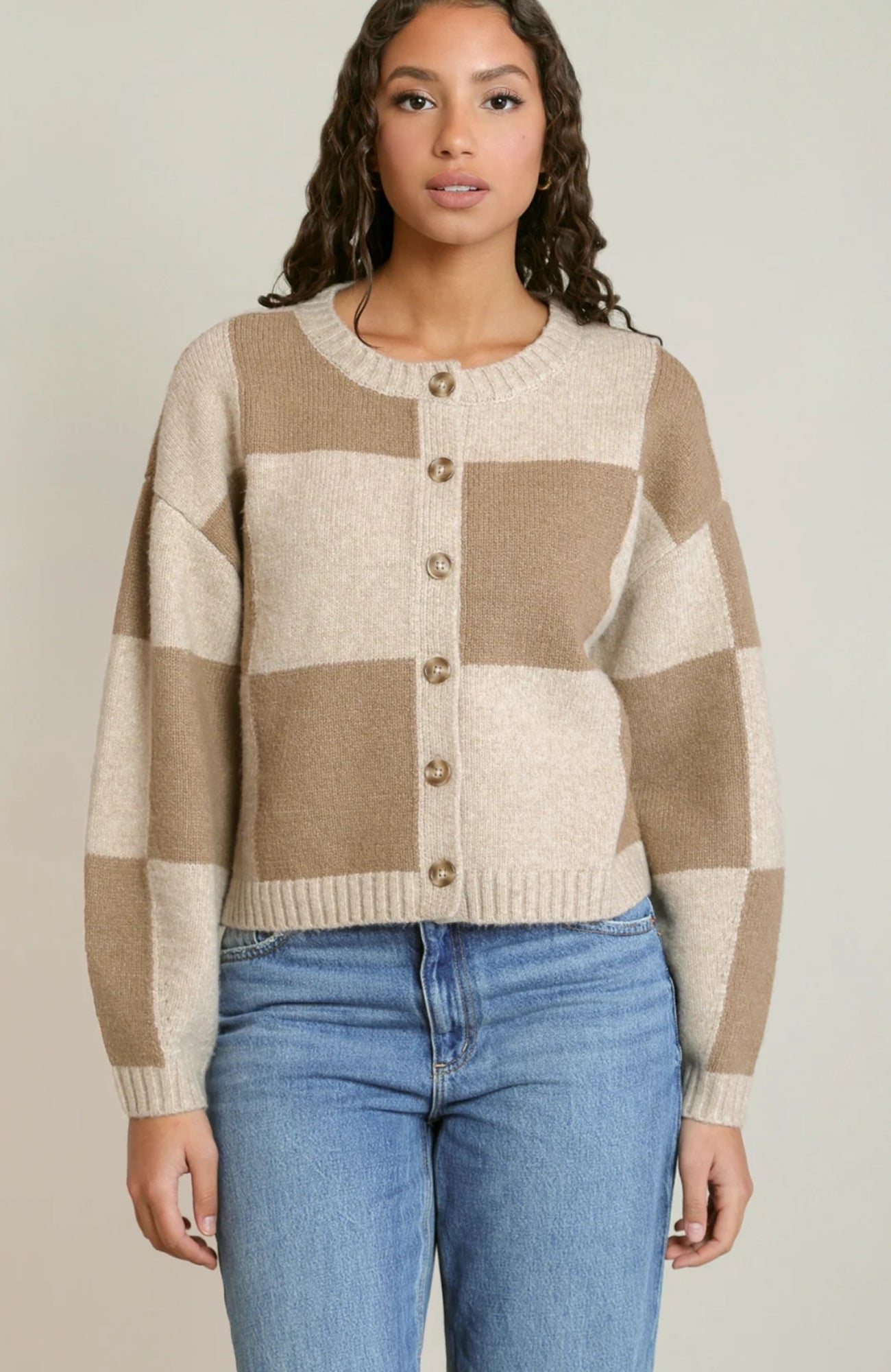 Colour Block Cardigan