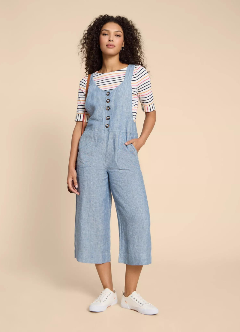 Viola Linen Dungaree