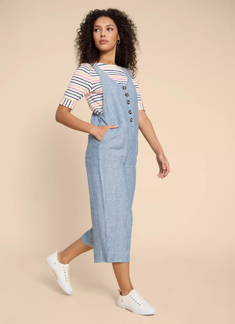 Viola Linen Dungaree