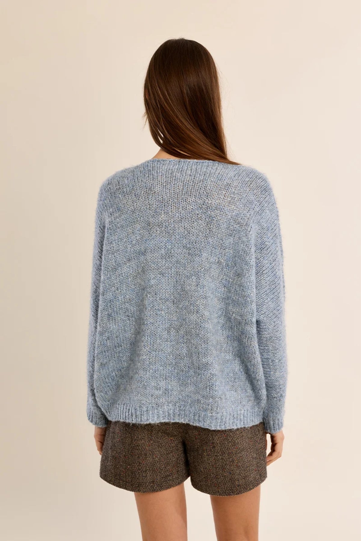 V Neck Knitted Sweater
