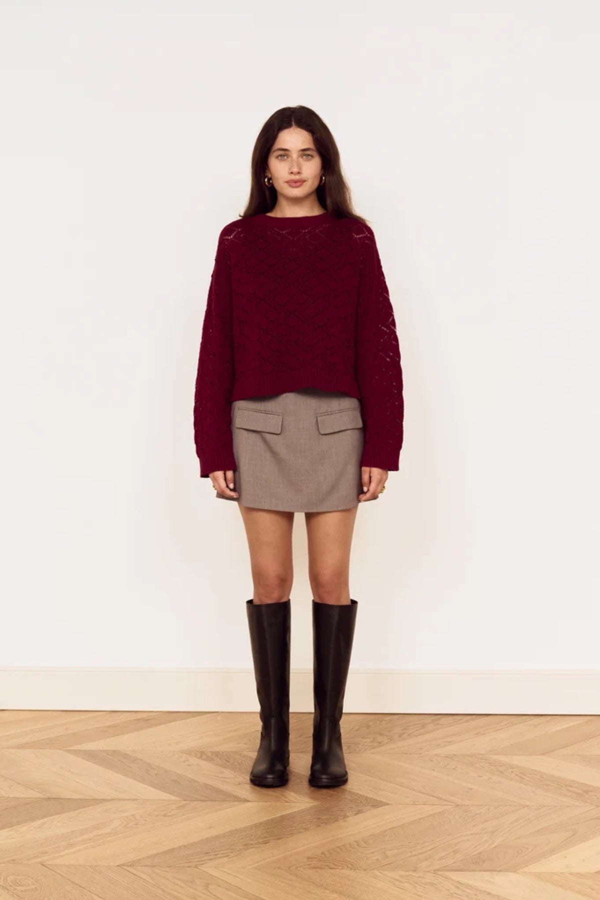 Sloane Pointelle Sweater