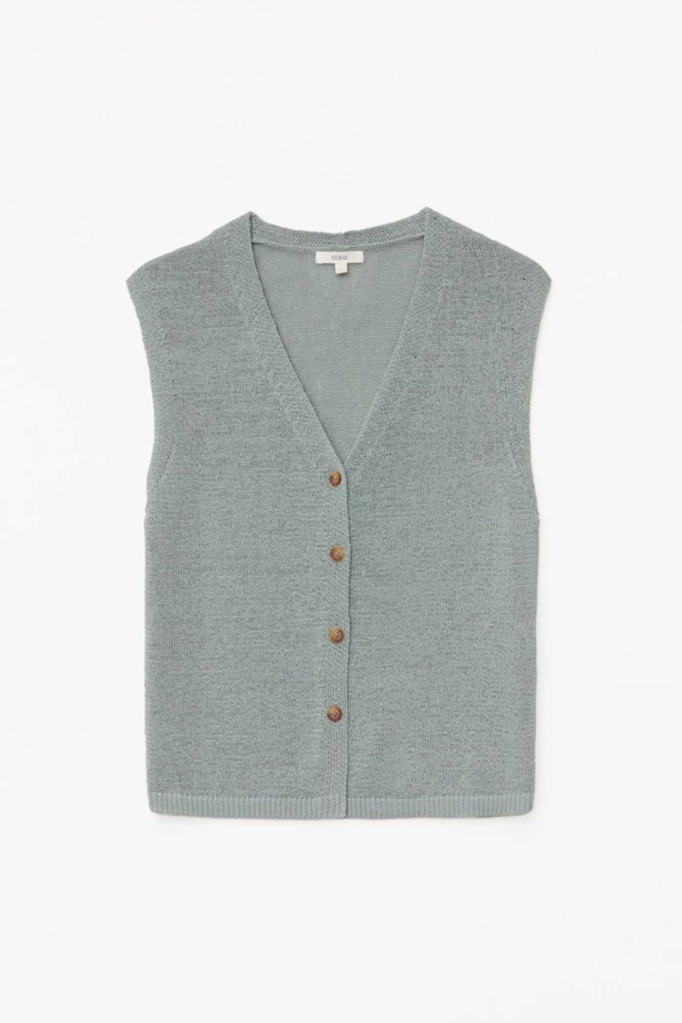 Cotton V-neck Vest