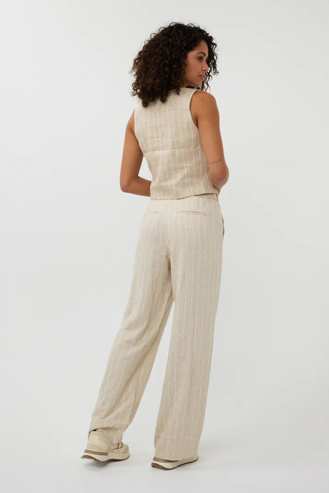 Trousers Linen Stripe