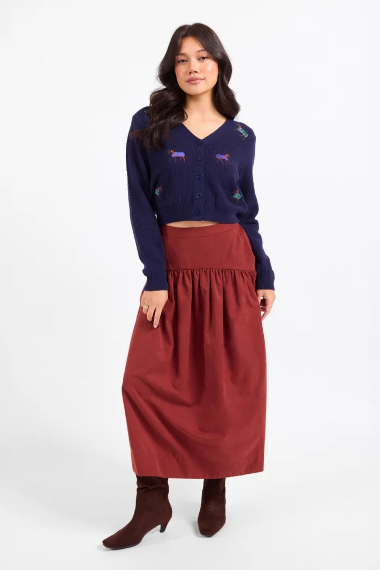 Esme Embroidered Horse Cardigan