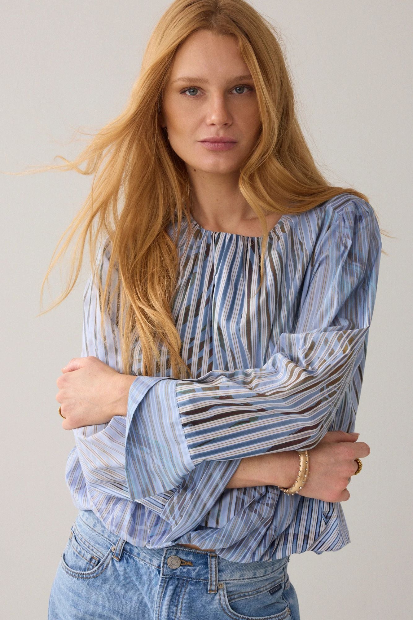 Top Flowers and Stripes