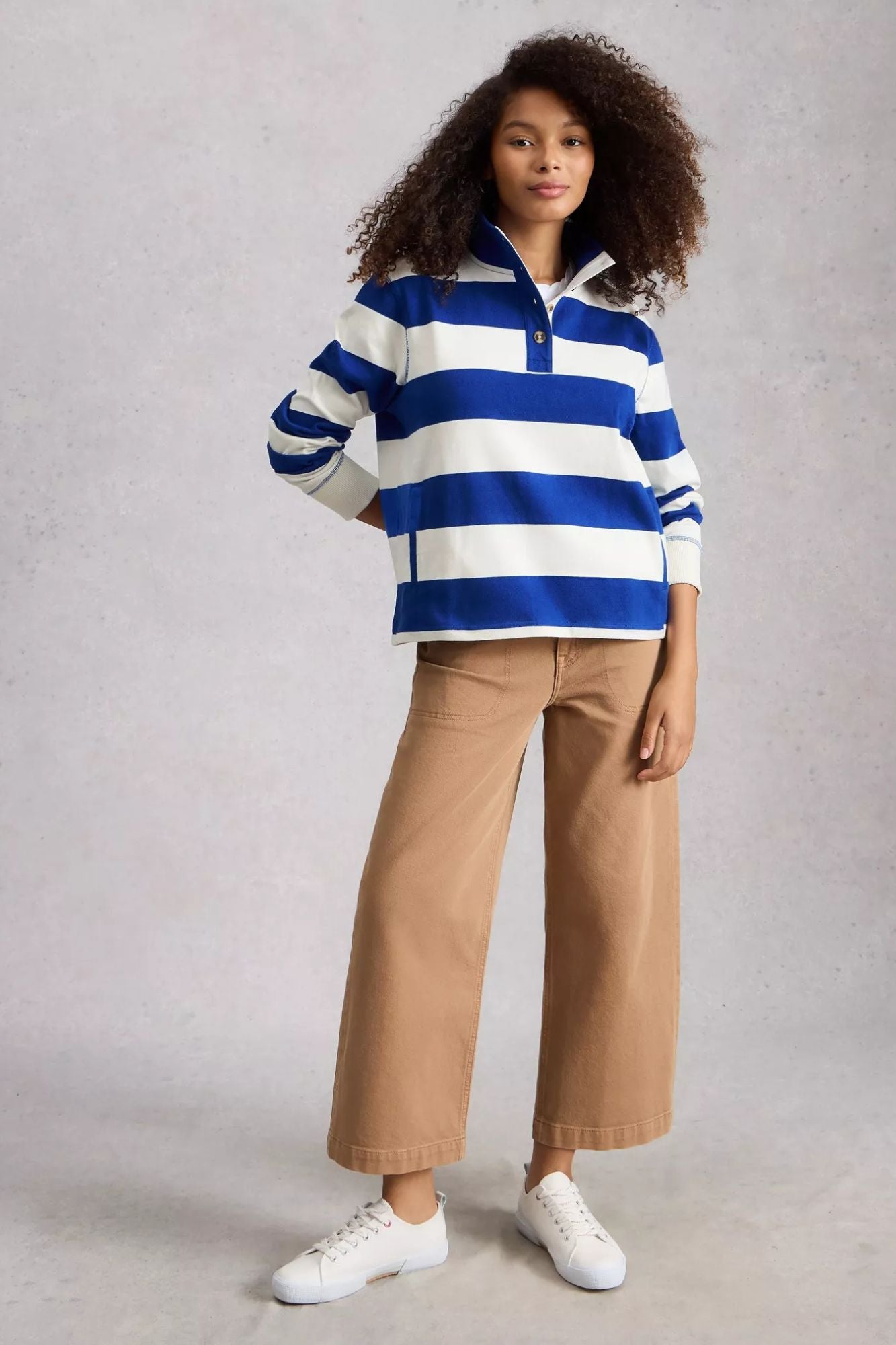 Bobby Button Stripe Sweatshirt