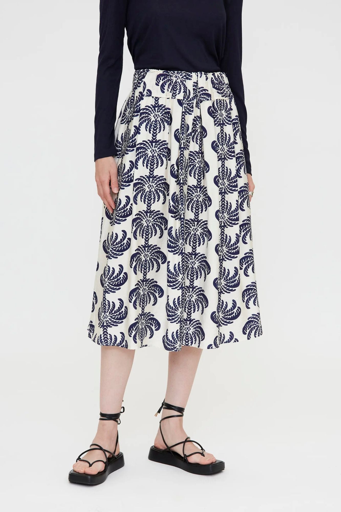 Palms Spring Midi Skirt