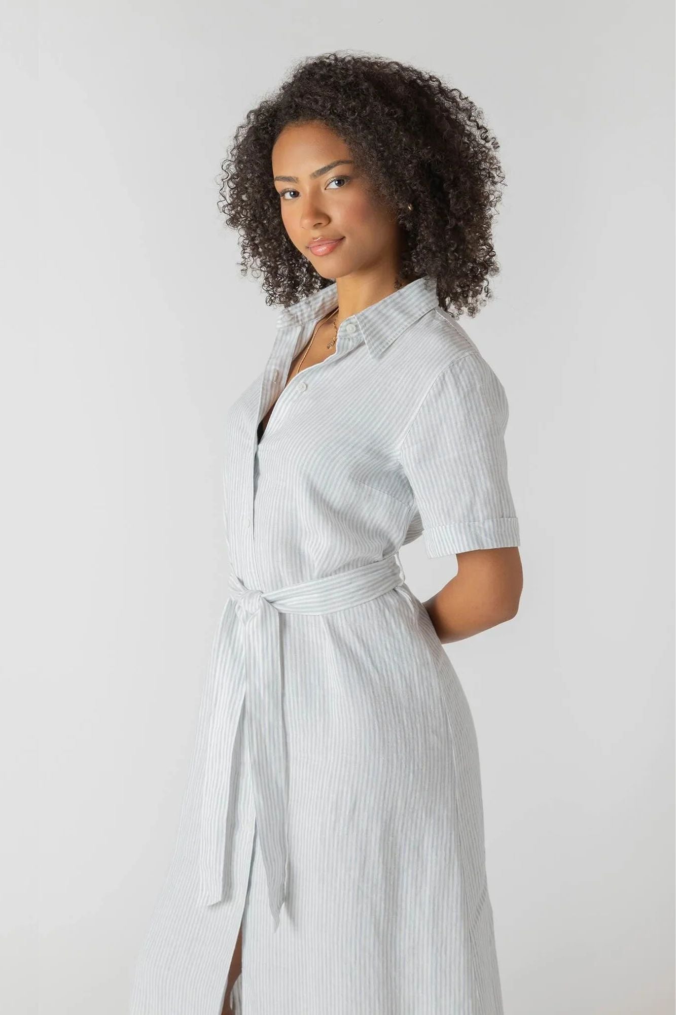 Belted Shirt Dress