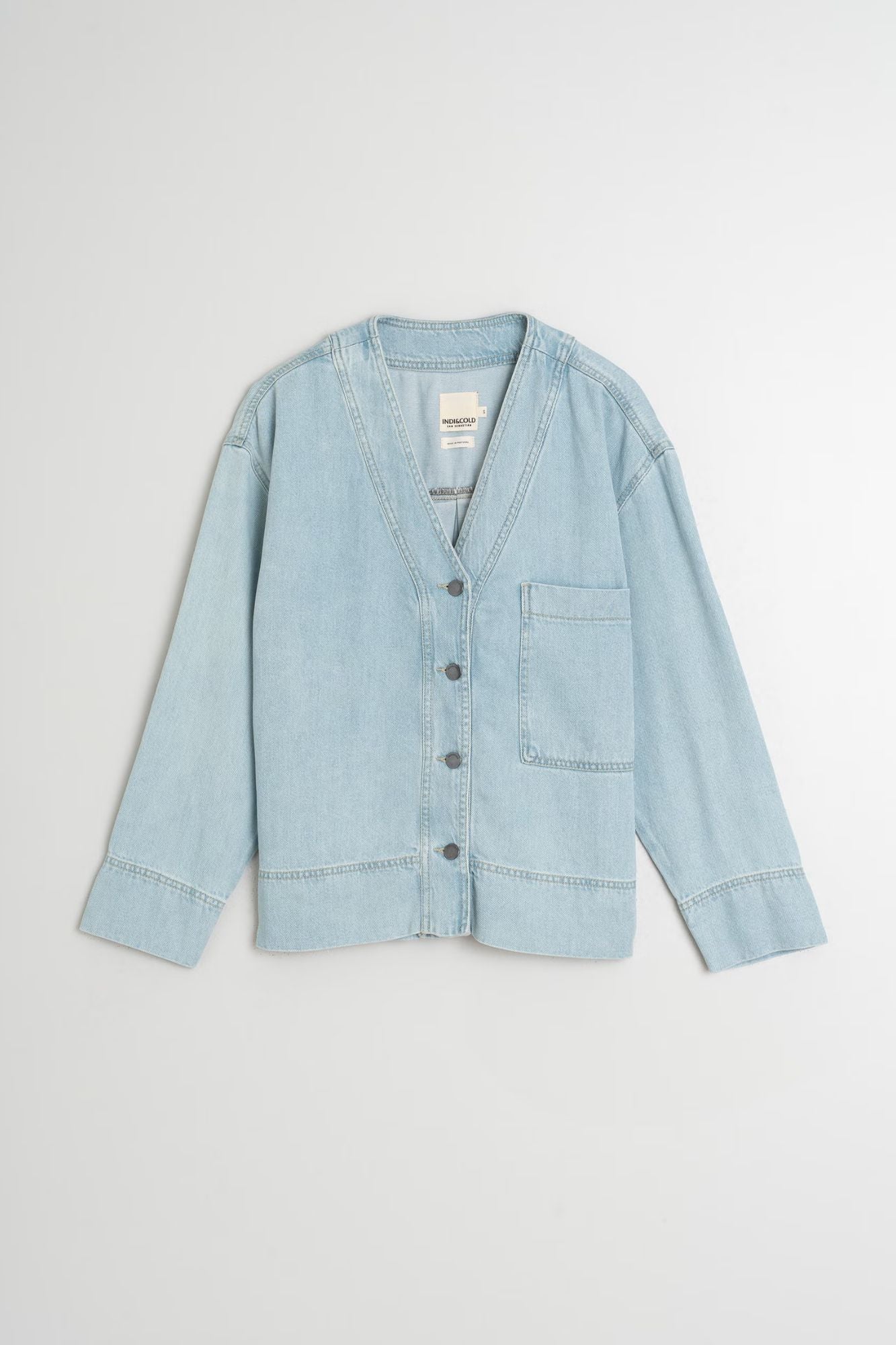Denim - Effect Overshirt