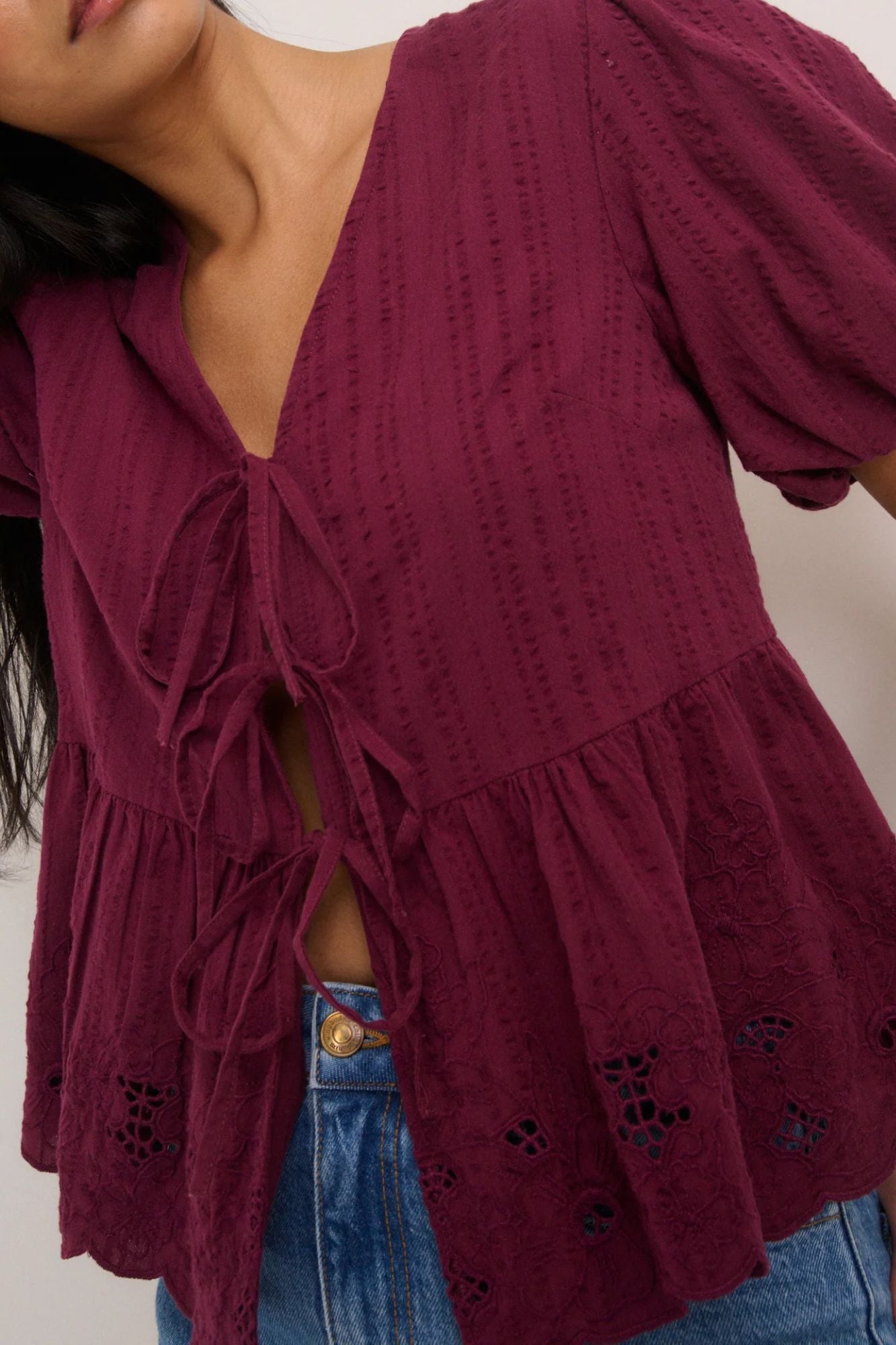 Aries Cutwork Blouse