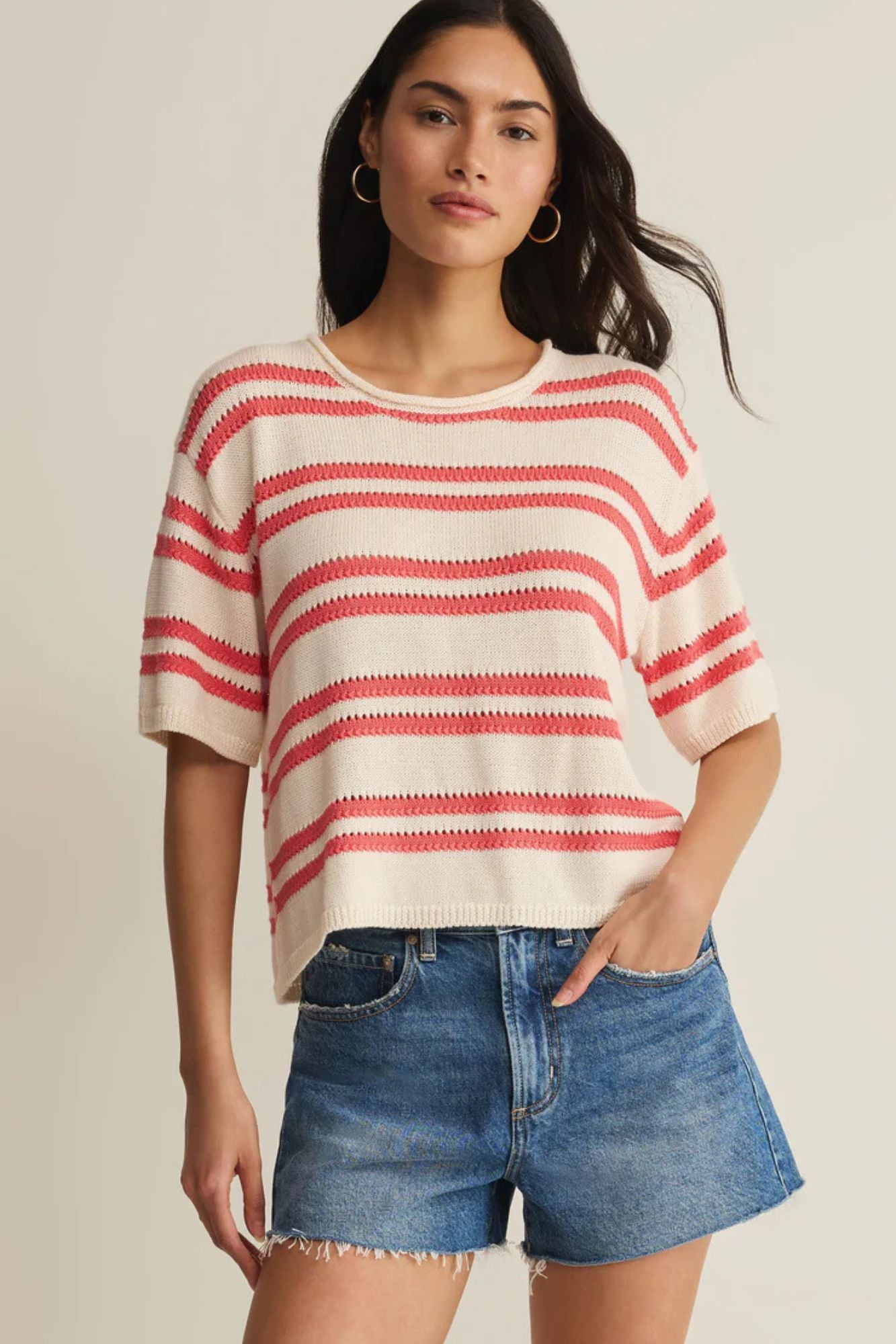 Prado Striped Sweater Top