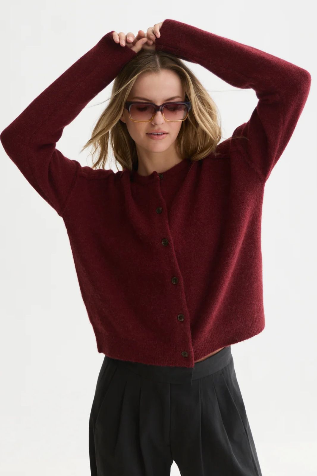 Fuzzy Relaxed Fit Cardigan