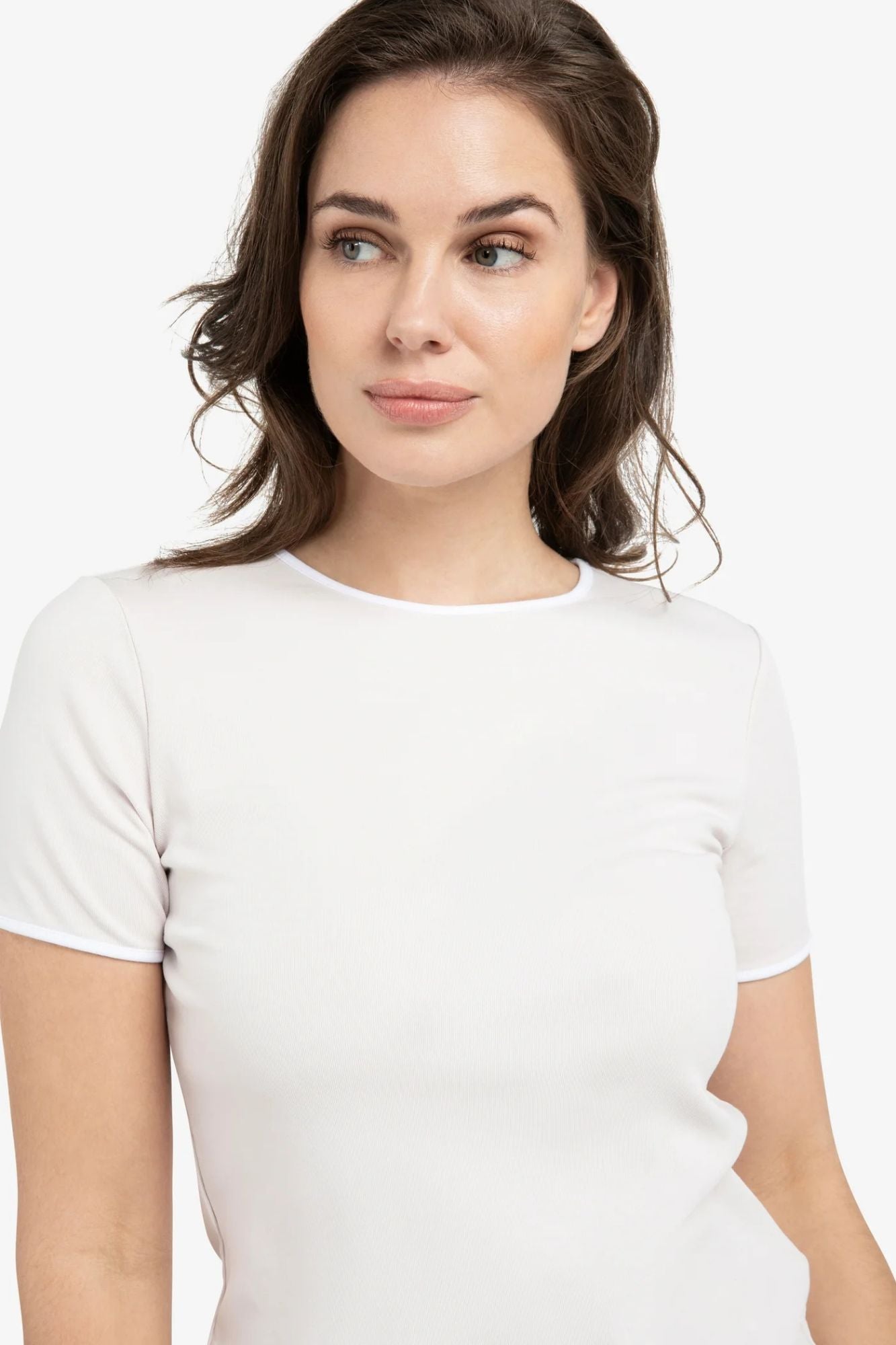 T-Shirt With Contrast Binding