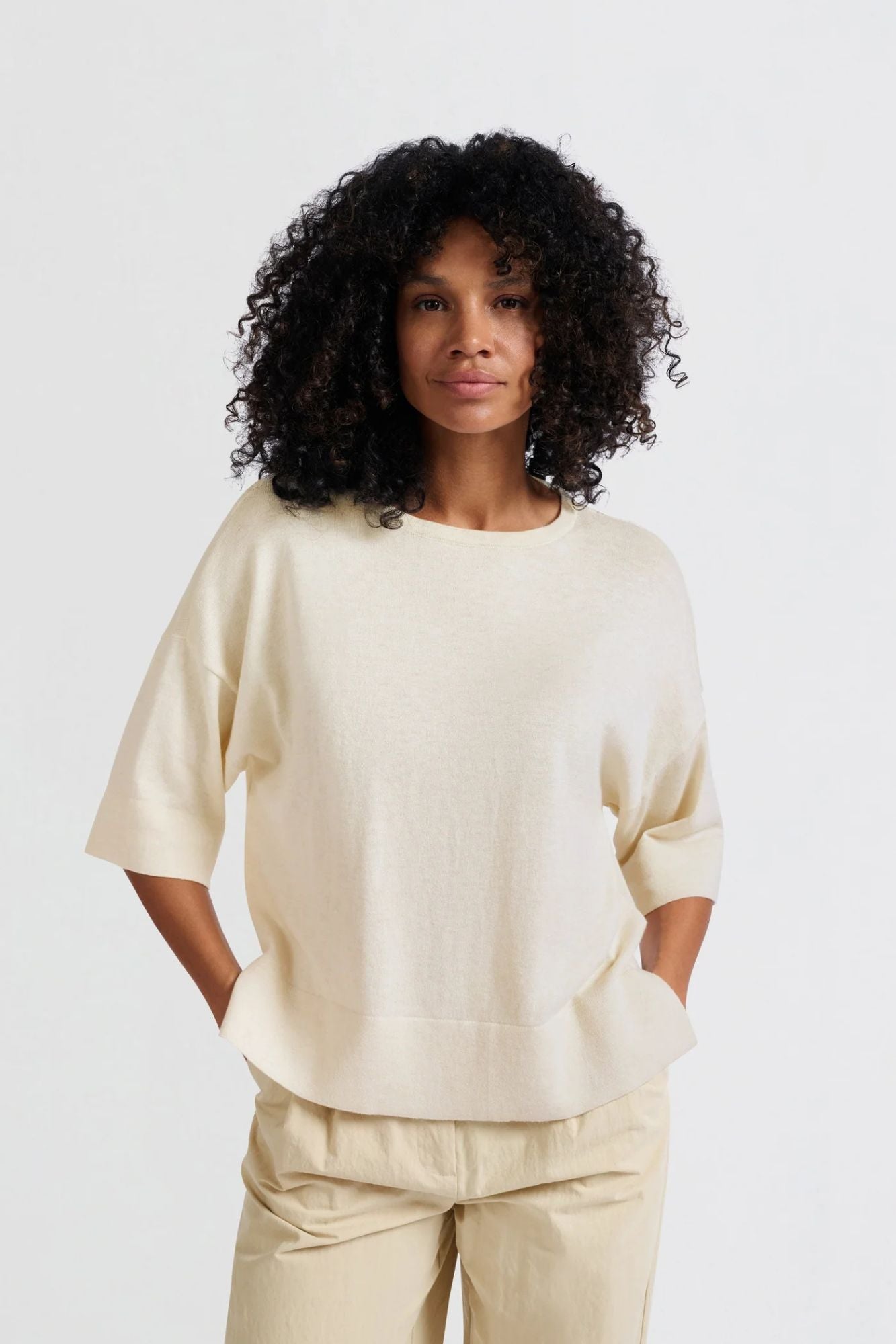 Nature Oversized Fine Knit Tee
