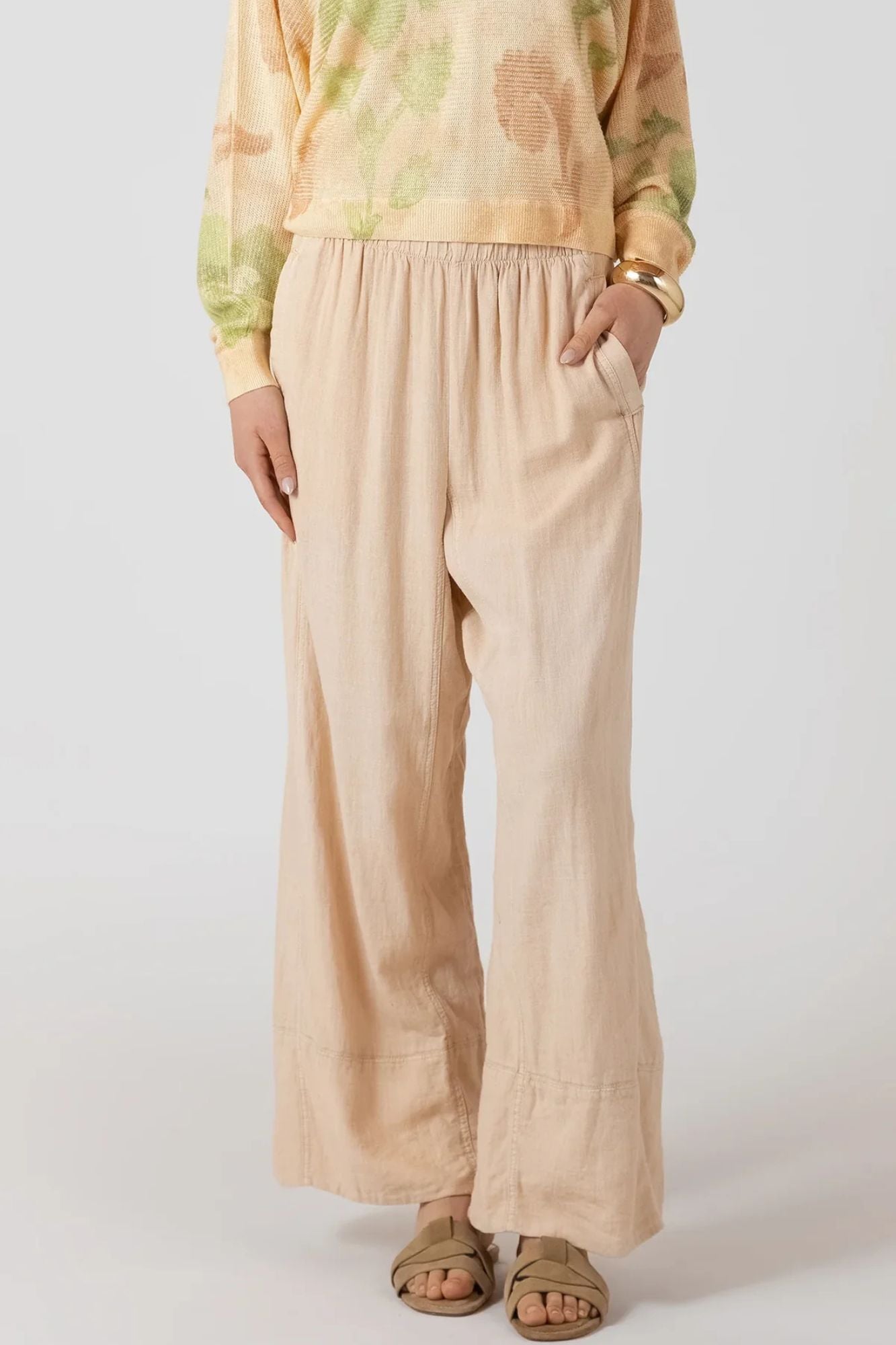 Wide Leg Linen Pant