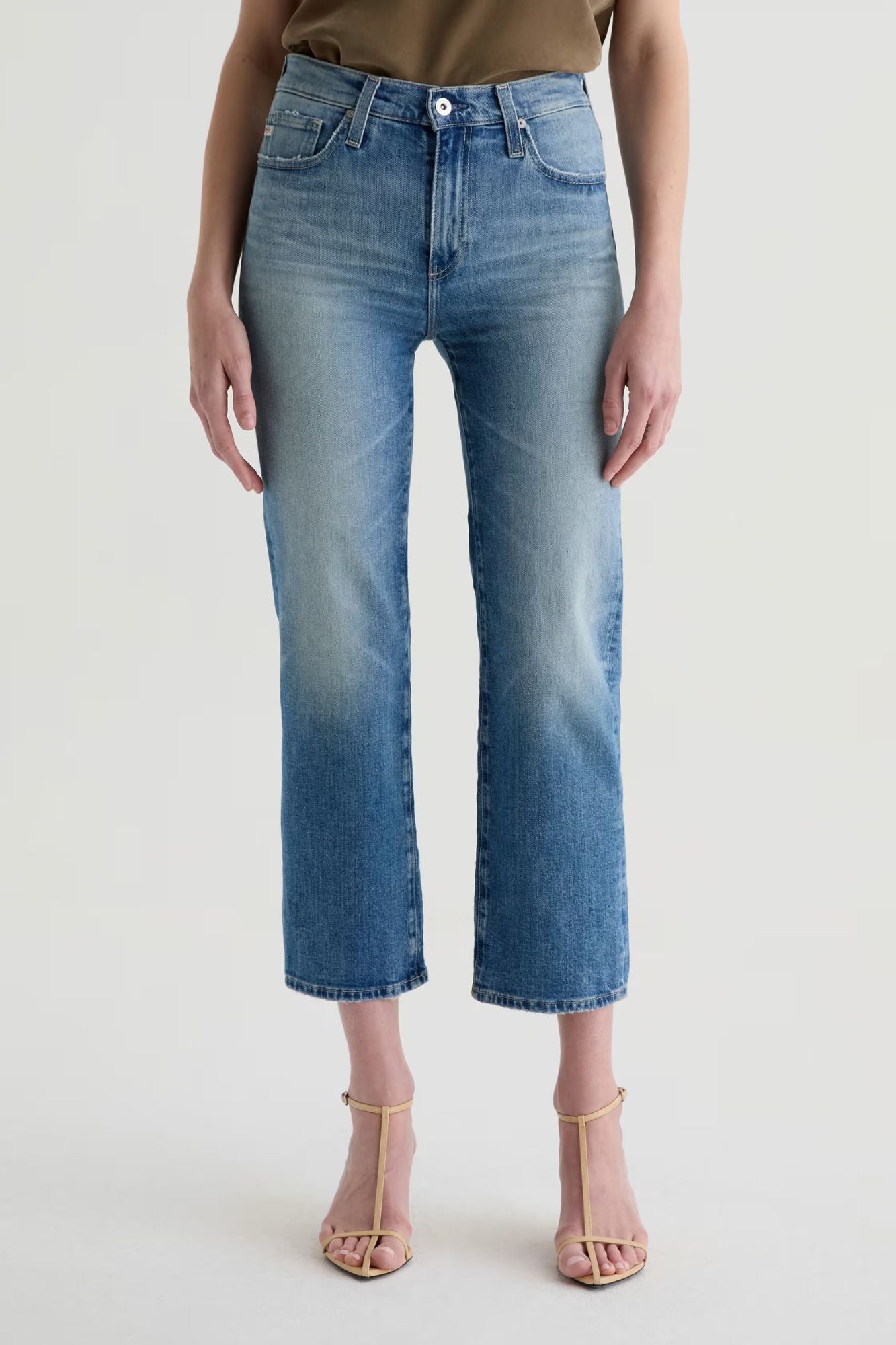 Brinley Crop Mid-Rise Straight Leg