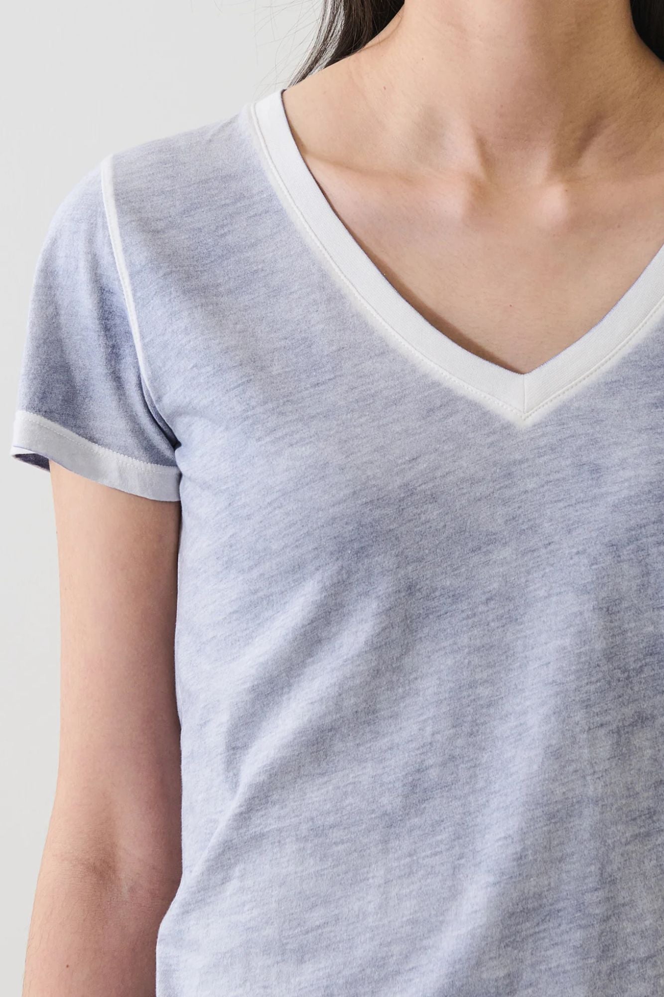 Classic Reverse Spray V Neck
