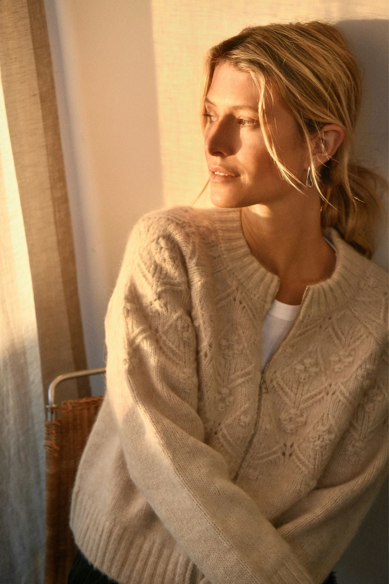 Vernie Zip Cardigan