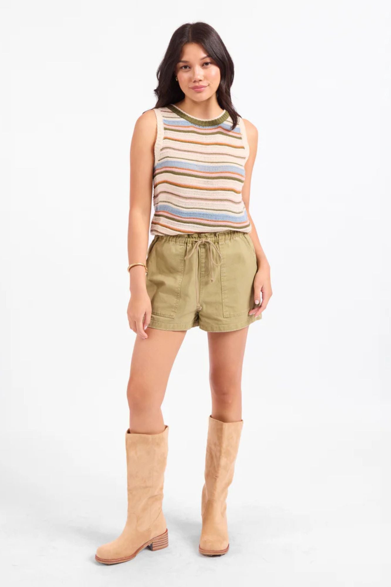 Fall Stripe Sweater Vest