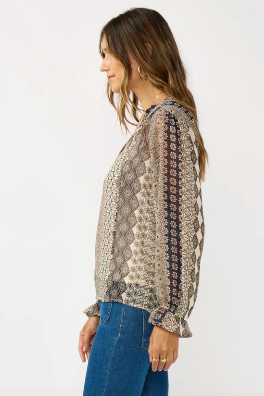Split Neck Blouse