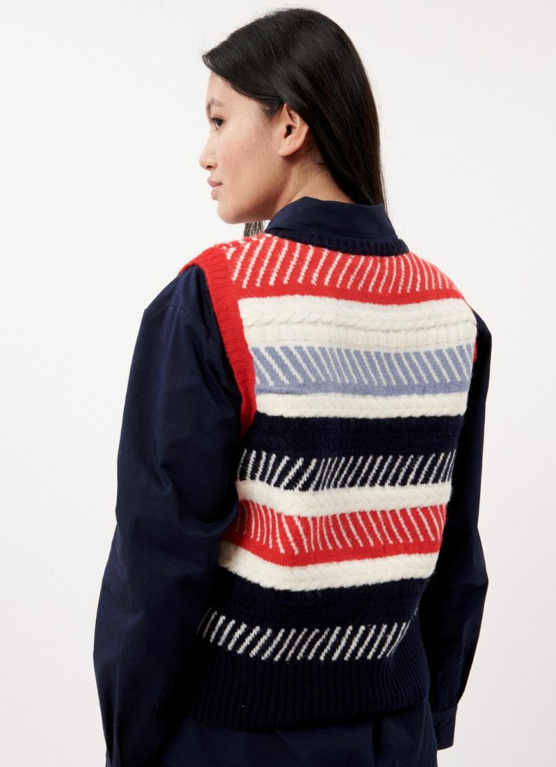Line Sweater Vest