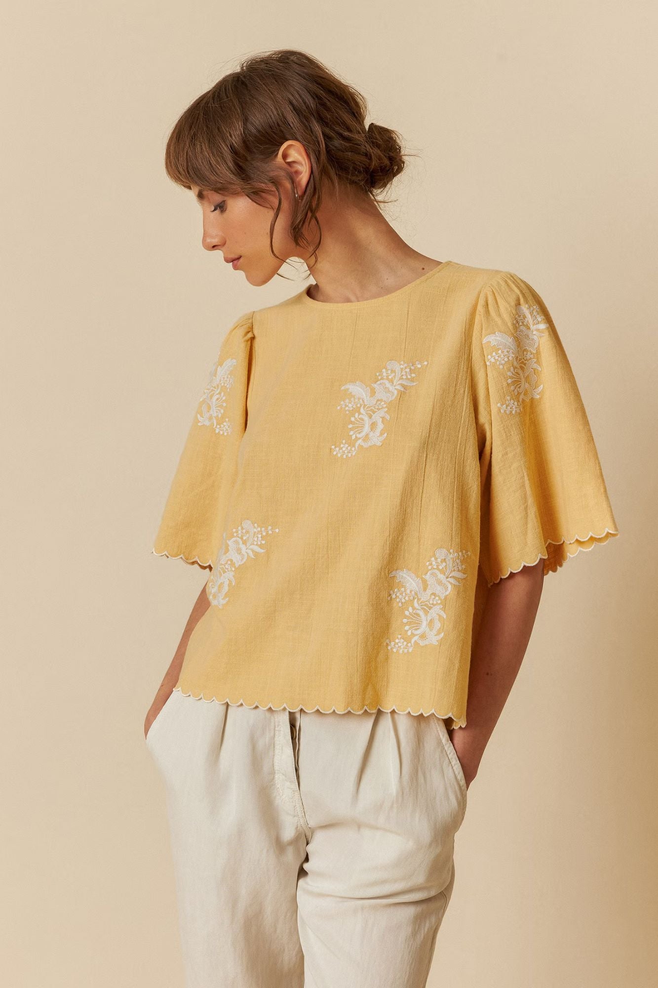 Butterfly Sleeve Blouse