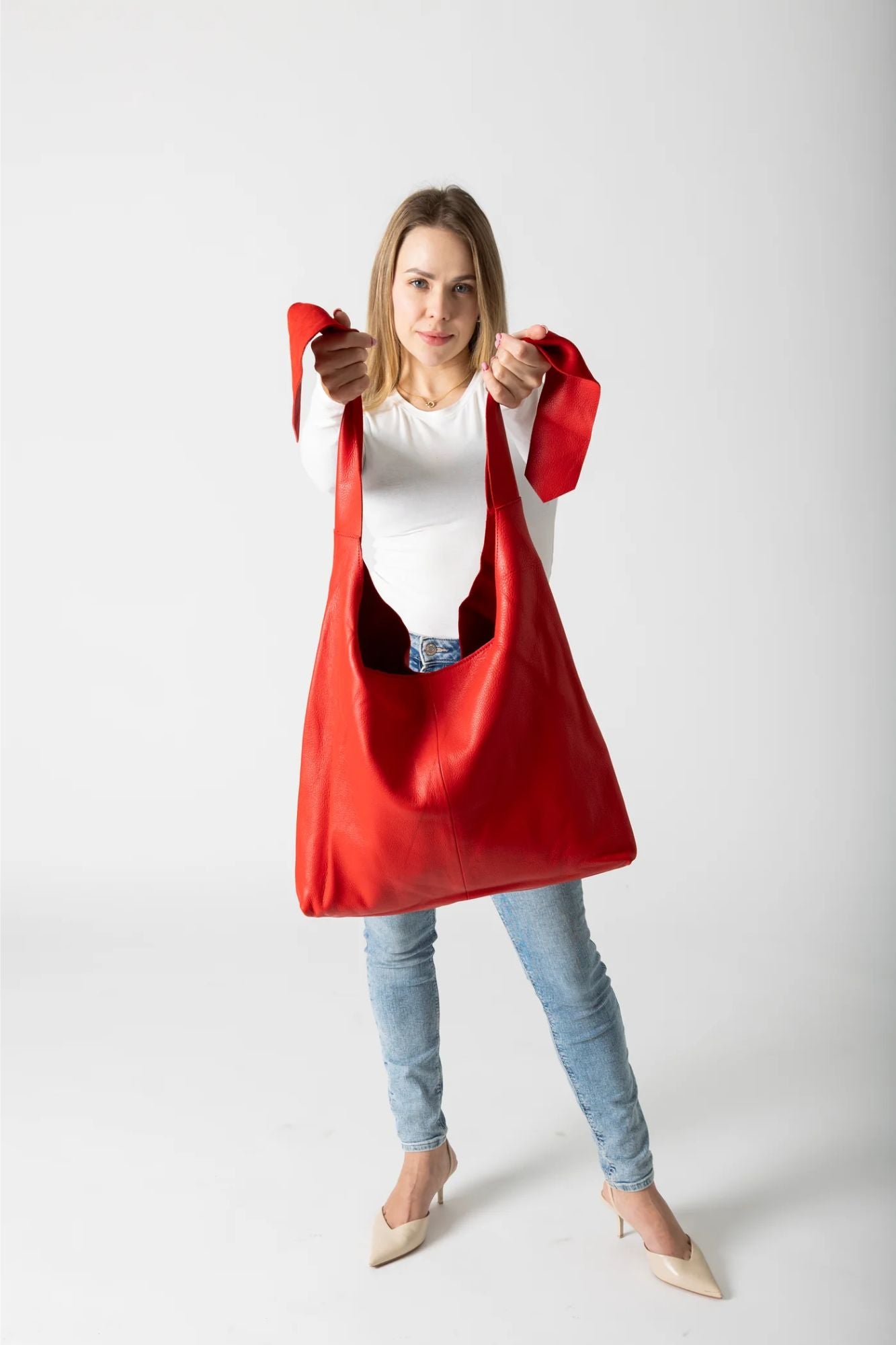 Knot Leather Shoulder Bag