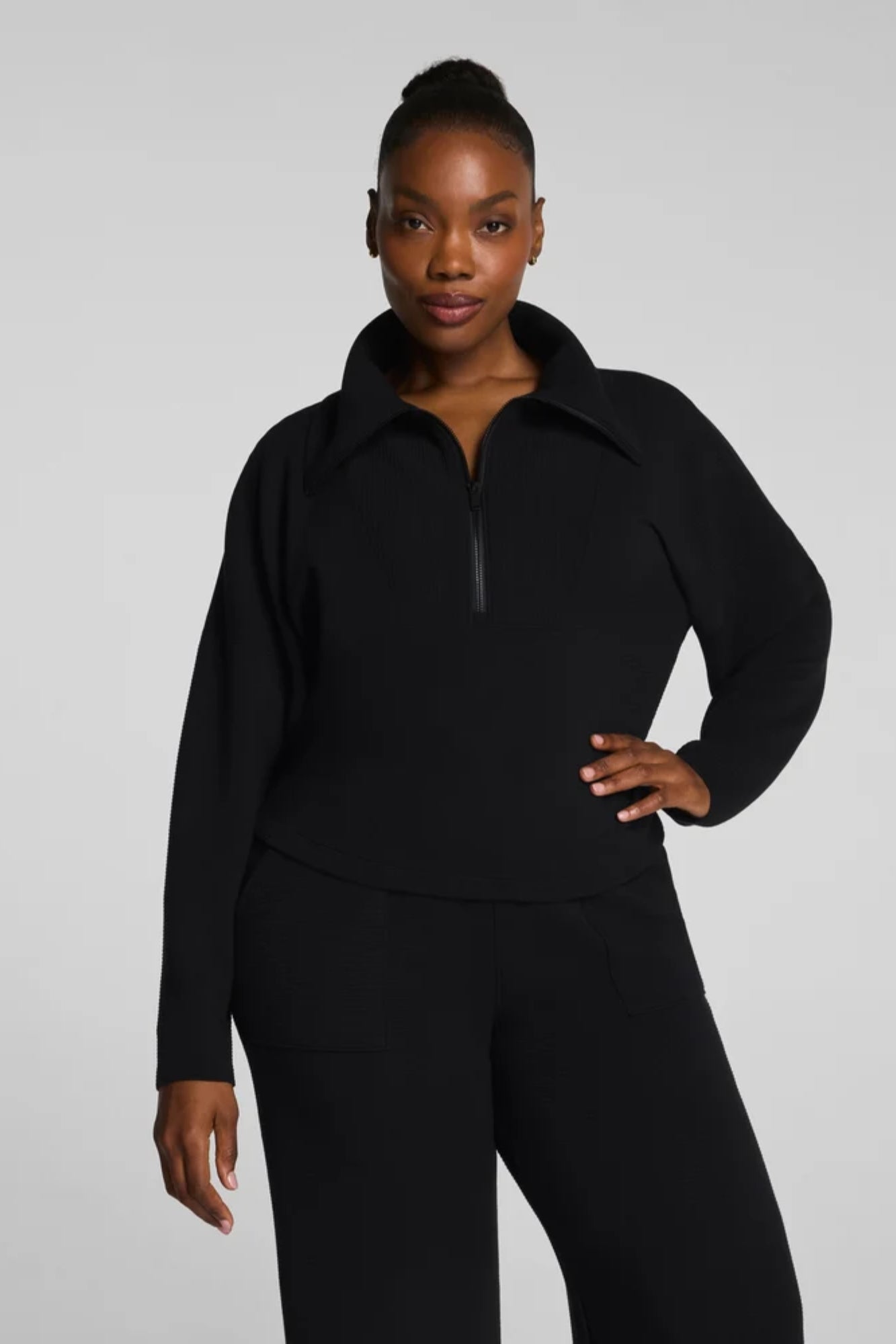 French Rib Half Zip